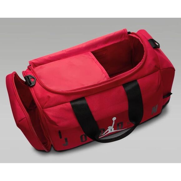 Nike Air Jordan Velocity Duffel Duffle Bag Backpack Red MM0920-R78 62.5L NWT - Picture 11 of 13